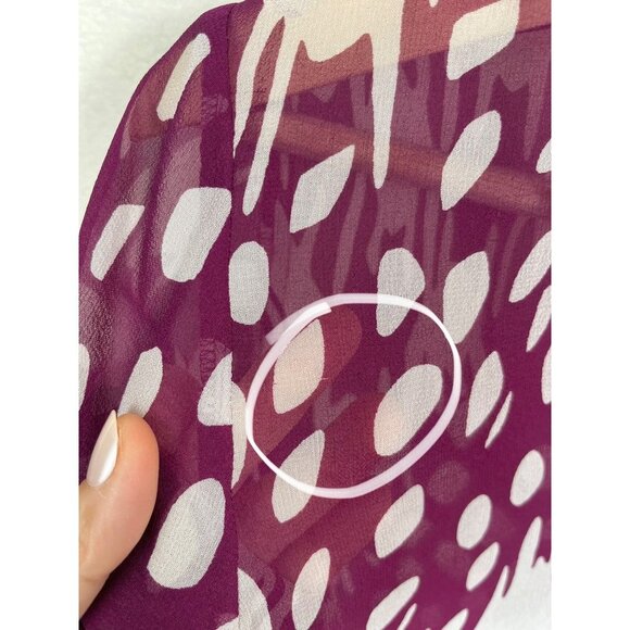 Ted Baker 100% Silk Phaedra blouse purple‎ sz XS - Picture 8 of 8